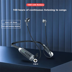 Sporty Waterproof Large Battery Bluetooth5.2 Earphones Support TF card/100 hours playback